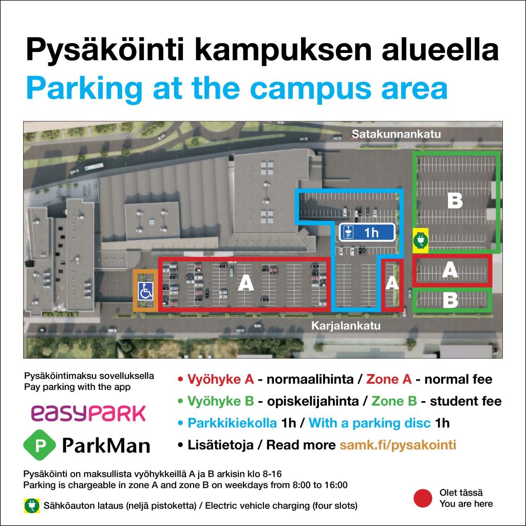 Samk pysäkointi.