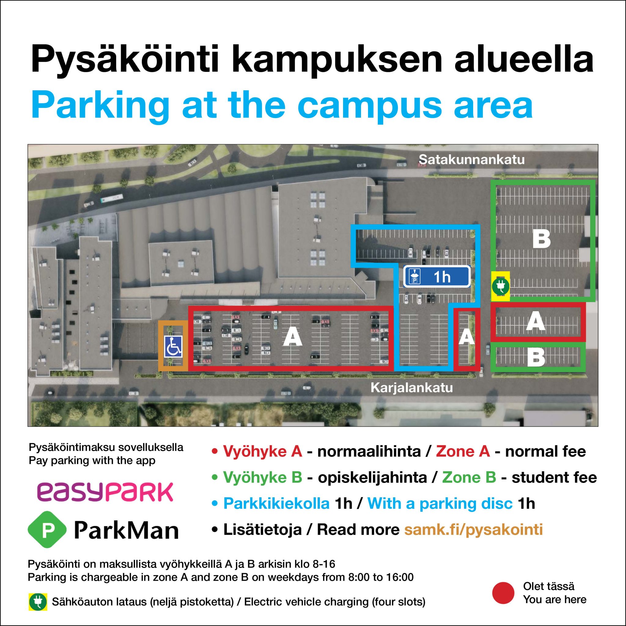 Samk pysäkointi.