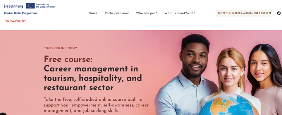 Screenshot from Tour4Youth project website.