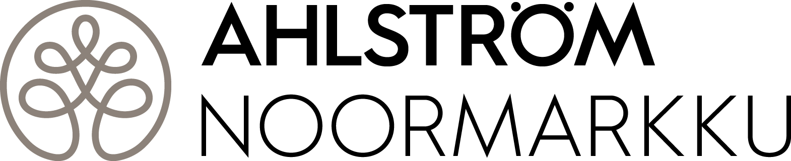 Ahlstrom Noormarkku Primary Grey Black RGB (ID 377) Ahlström's logo.