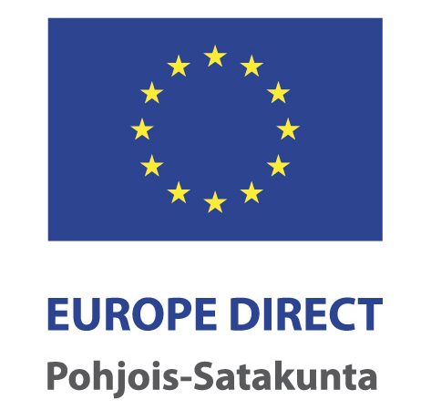 Europe Direct Pohjoissatakunta Pysty Europe Direct's logo.