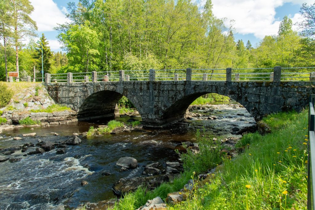 Stone bridge over the river.