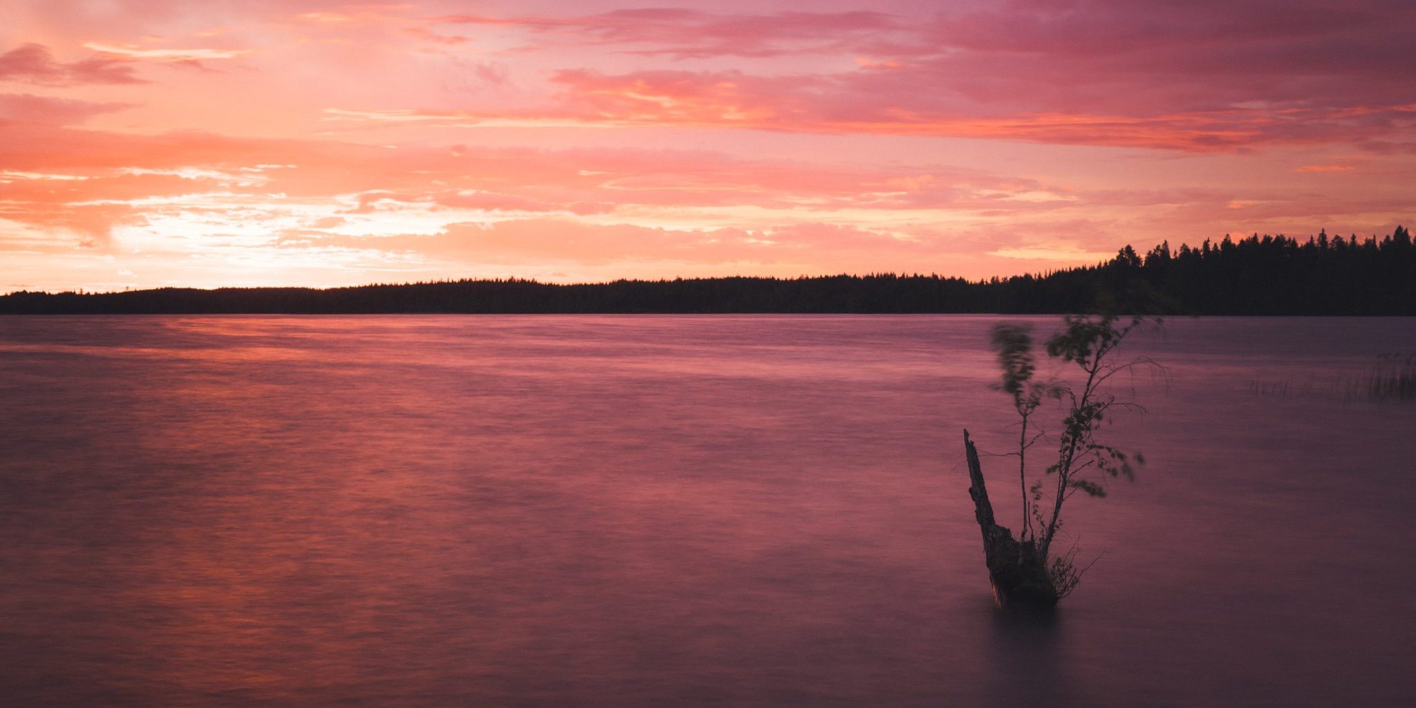 Auringonlasku.